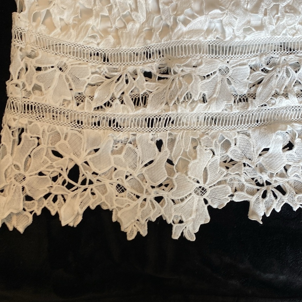ASTR white lace spaghetti strap dress size XL - Picture 5 of 9